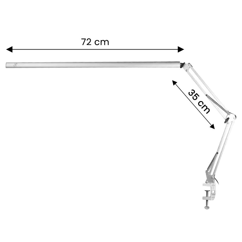 ActiveShop All4Light Treatment LED Lamp Lashes Line 2 Silver - LED treatment lamp with adjustable light arms on a white background