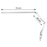 ActiveShop All4Light Treatment LED Lamp Lashes Line 2 Silver - LED treatment lamp with adjustable light arms on a white background
