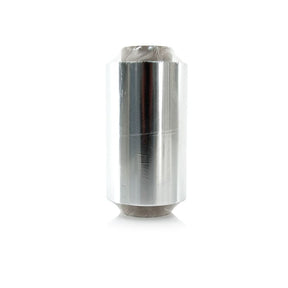 ActiveShop Aluminium Hair Foil Roll 250m × 0.014mm - isolated on a white background