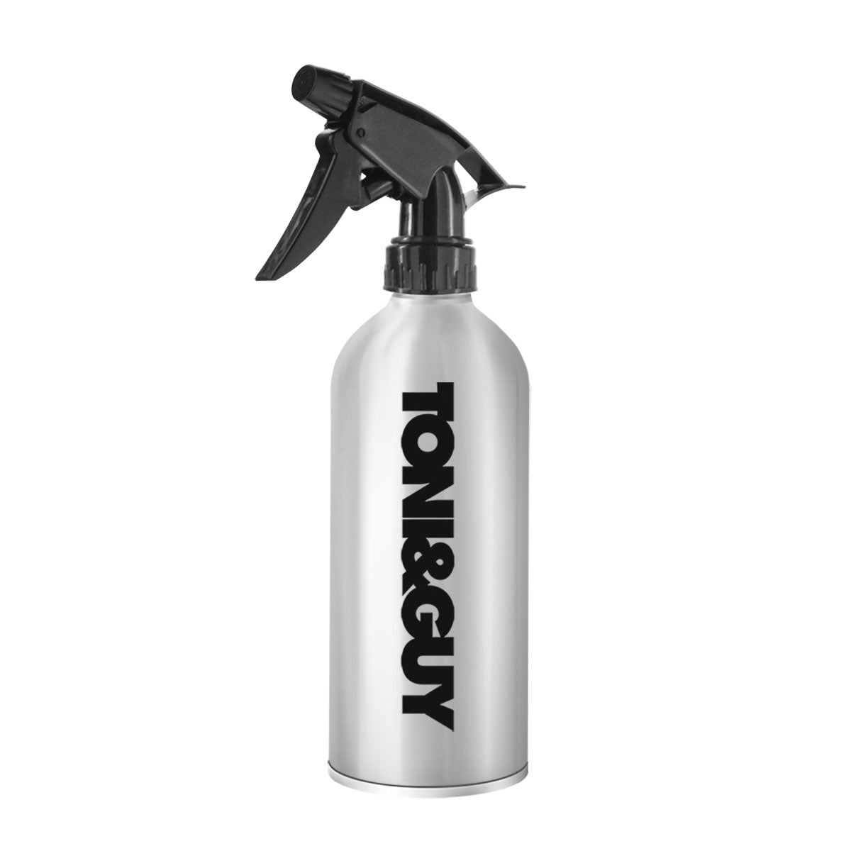 ActiveShop Aluminium Hairdressing Spray Bottle 200ml - round salon spray bottle and printed design on a white background