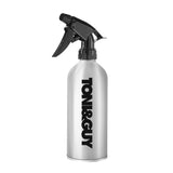 ActiveShop Aluminium Hairdressing Spray Bottle 200ml - round salon spray bottle and printed design on a white background
