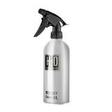 ActiveShop Aluminium Hairdressing Spray Bottle 400ml - round salon spray bottle and printed design on a white background