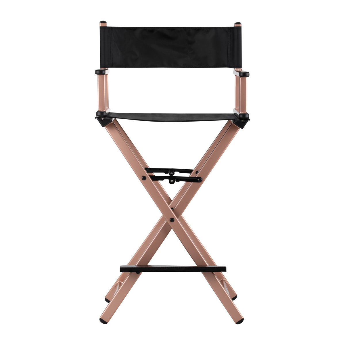 ActiveShop Aluminium Makeup Chair Rose Gold - close-up of the upholstery and adjustment details