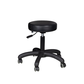 ActiveShop AM-303-2 Beauty Stool Black - full product view at an angle on a white background