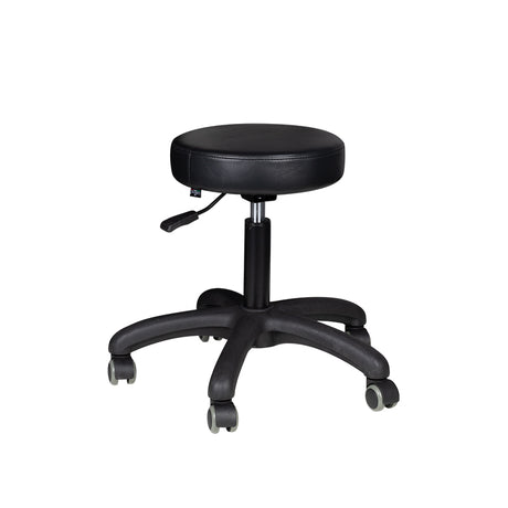 ActiveShop AM-303-2 Beauty Stool Black - full product view at an angle on a white background