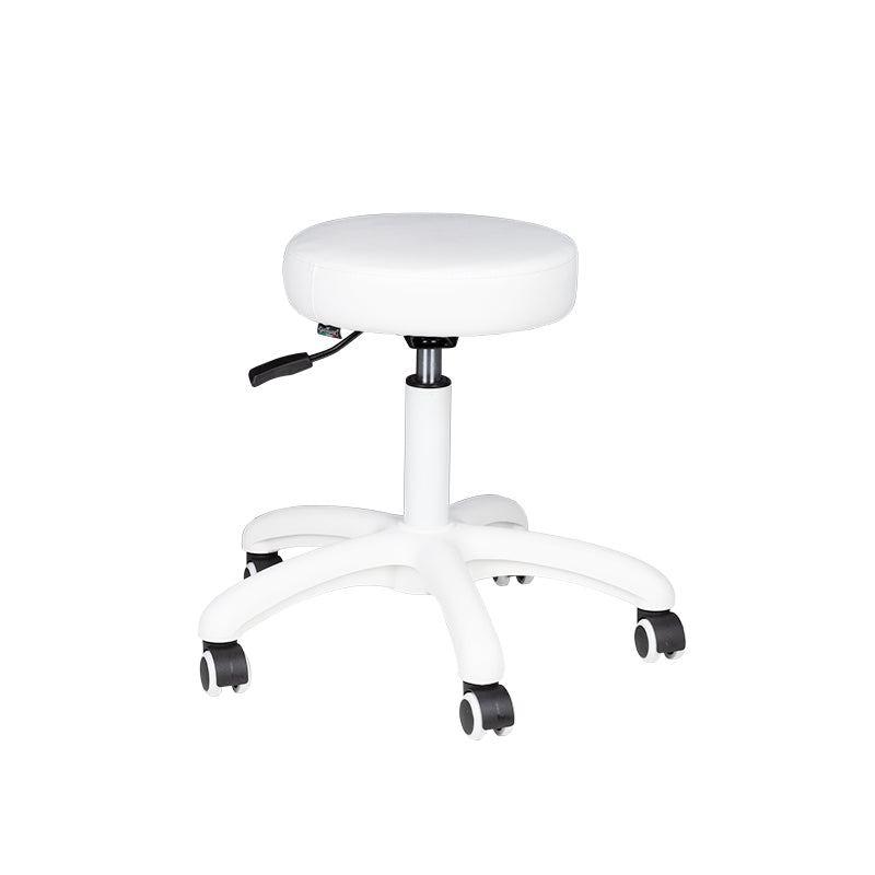 ActiveShop AM-303-2 Beauty Stool White - full product view at an angle on a white background