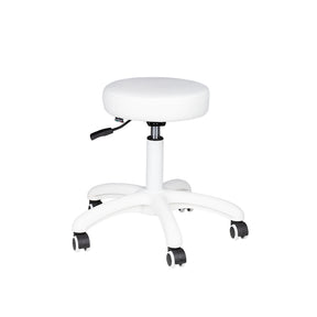 ActiveShop AM-303-2 Beauty Stool White - full product view at an angle on a white background