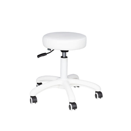 ActiveShop AM-303-2 Beauty Stool White - full product view at an angle on a white background