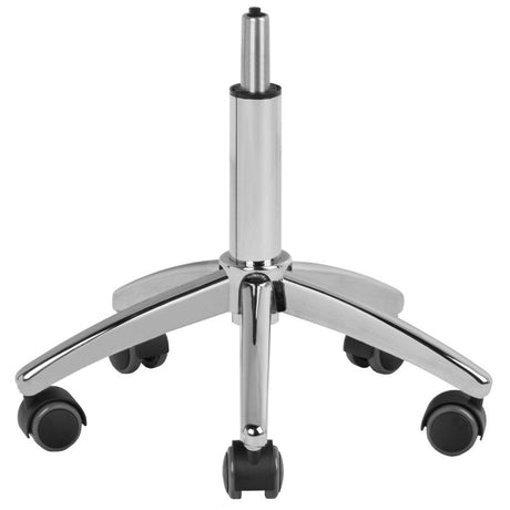 ActiveShop AM-304 Beauty Chair Black & Silver - full product view on a white background