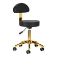 ActiveShop AM-304G Beauty Chair Black - full product view at an angle on a white background