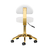 ActiveShop AM-304G Beauty Chair White - close-up of the upholstery and adjustment details