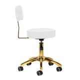 ActiveShop AM-304G Beauty Chair White - close-up of the upholstery and adjustment details