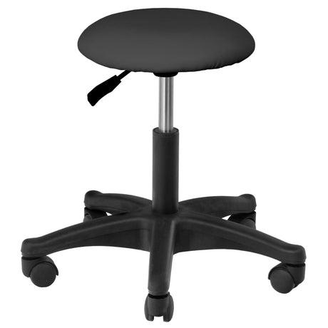 ActiveShop AM-312 Beauty Stool Black - full product view at an angle on a white background