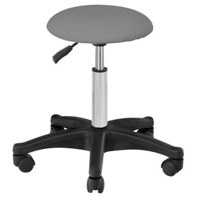 ActiveShop AM-312 Beauty Stool Grey - full product view at an angle on a white background