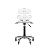 ActiveShop AM-880 Height-Adjustable Beauty Chair White - full product view on a white background