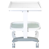 ActiveShop Autoclave Atlas Table Trolley - front view showing the storage and construction details