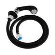 ActiveShop Backwash Unit Hand Shower Black - chrome basin fitting on a white background