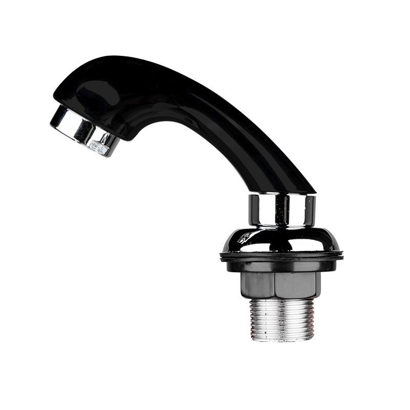 ActiveShop Backwash Unit Hand Shower Black - chrome basin fitting on a white background