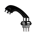 ActiveShop Backwash Unit Hand Shower Black - chrome basin fitting on a white background