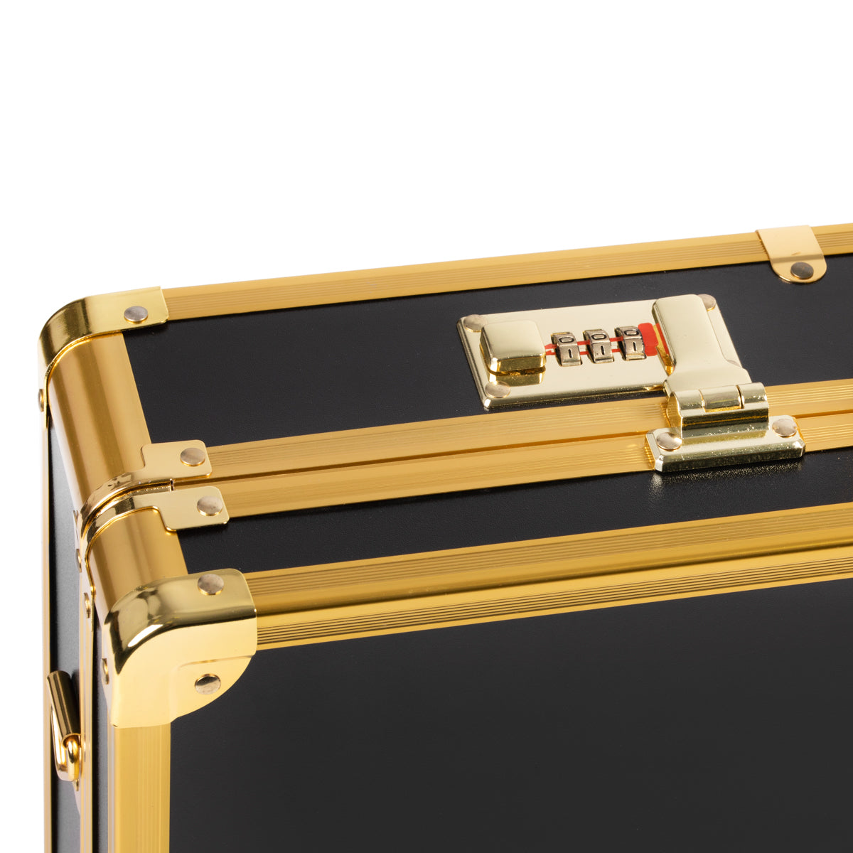 ActiveShop Barber Hairdressing Case Black & Gold - displayed in a styled studio photograph