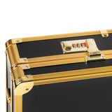 ActiveShop Barber Hairdressing Case Black & Gold - displayed in a styled studio photograph