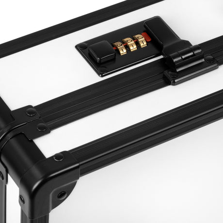 ActiveShop Barber Hairdressing Case White & Black - displayed in a styled studio photograph