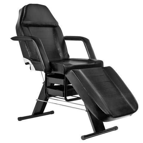 ActiveShop Basic 202 Beauty Bed Black - full product view at an angle on a white background