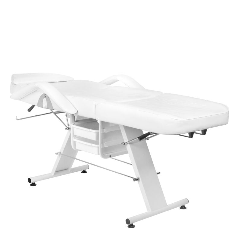 ActiveShop Basic 202 Beauty Bed With Trays White - full product view on a white background