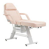 ActiveShop Basic 202 Hydraulic Beauty Bed With Trays Pink - full product view on a white background