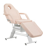 ActiveShop Basic 202 Hydraulic Beauty Bed With Trays Pink - full product view on a white background