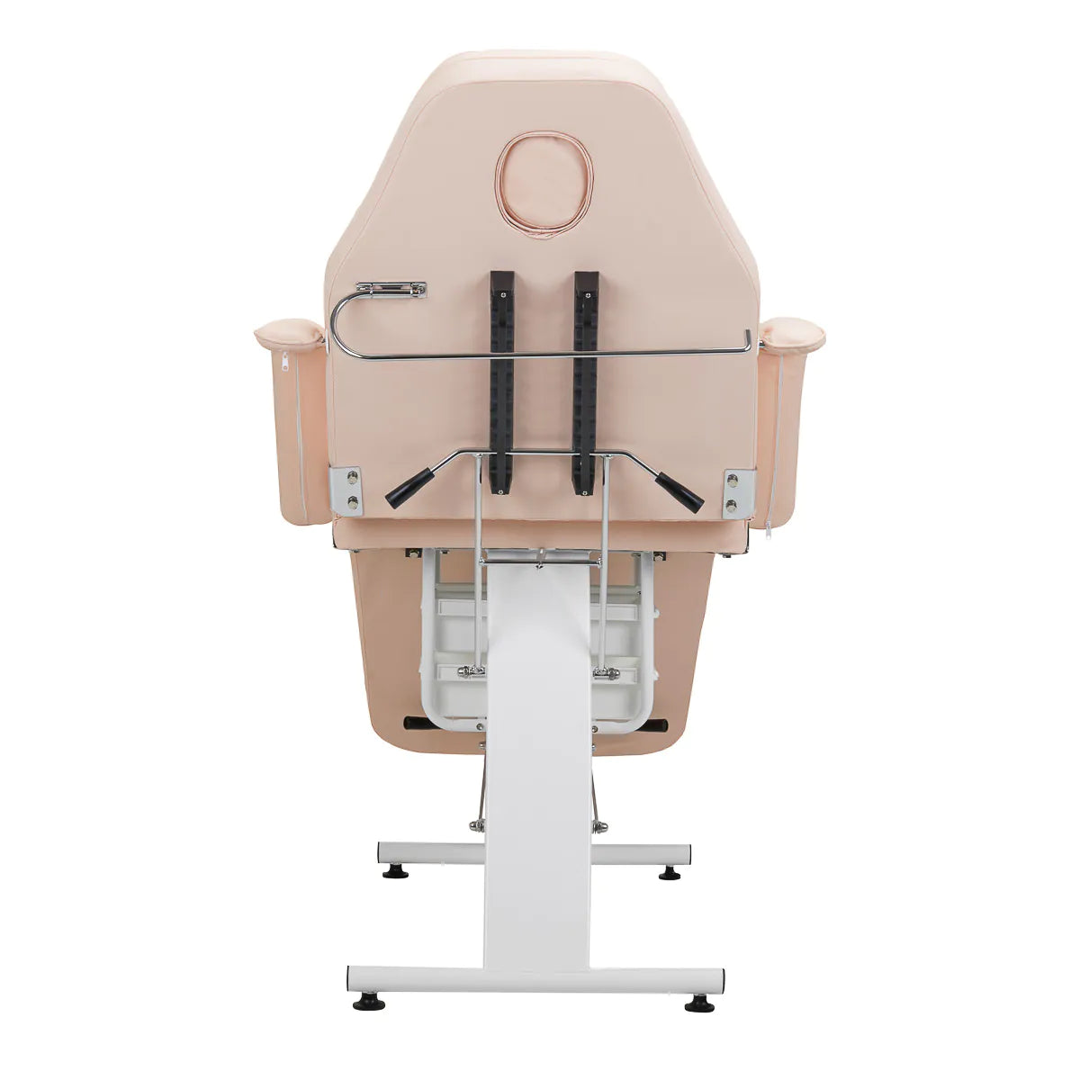 ActiveShop Basic 202 Hydraulic Beauty Bed With Trays Pink - full product view on a white background