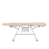 ActiveShop Basic 202 Hydraulic Beauty Bed With Trays Pink - full product view on a white background
