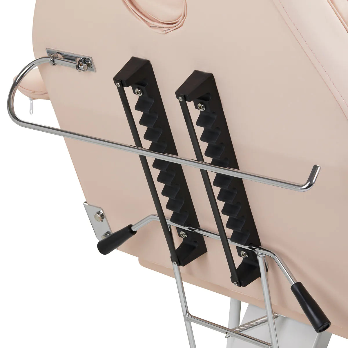 ActiveShop Basic 202 Hydraulic Beauty Bed With Trays Pink - displayed in a professional treatment-room setting