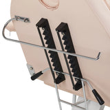 ActiveShop Basic 202 Hydraulic Beauty Bed With Trays Pink - displayed in a professional treatment-room setting