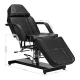 ActiveShop Basic 210 Hydraulic Beauty Bed Black - full product view on a white background