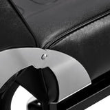ActiveShop Basic 210 Hydraulic Beauty Bed Black - close-up of the upholstery and construction details