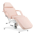 ActiveShop Basic 210 Hydraulic Beauty Bed Pink - full product view at an angle on a white background