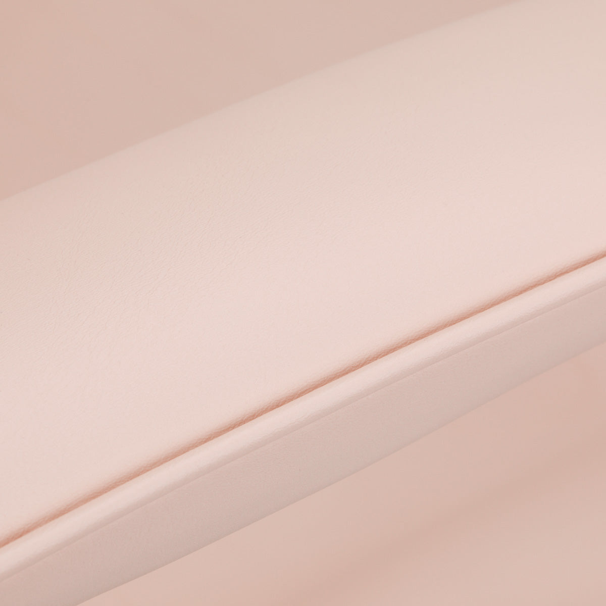 ActiveShop Basic 210 Hydraulic Beauty Bed Pink - close-up of the upholstery and construction details