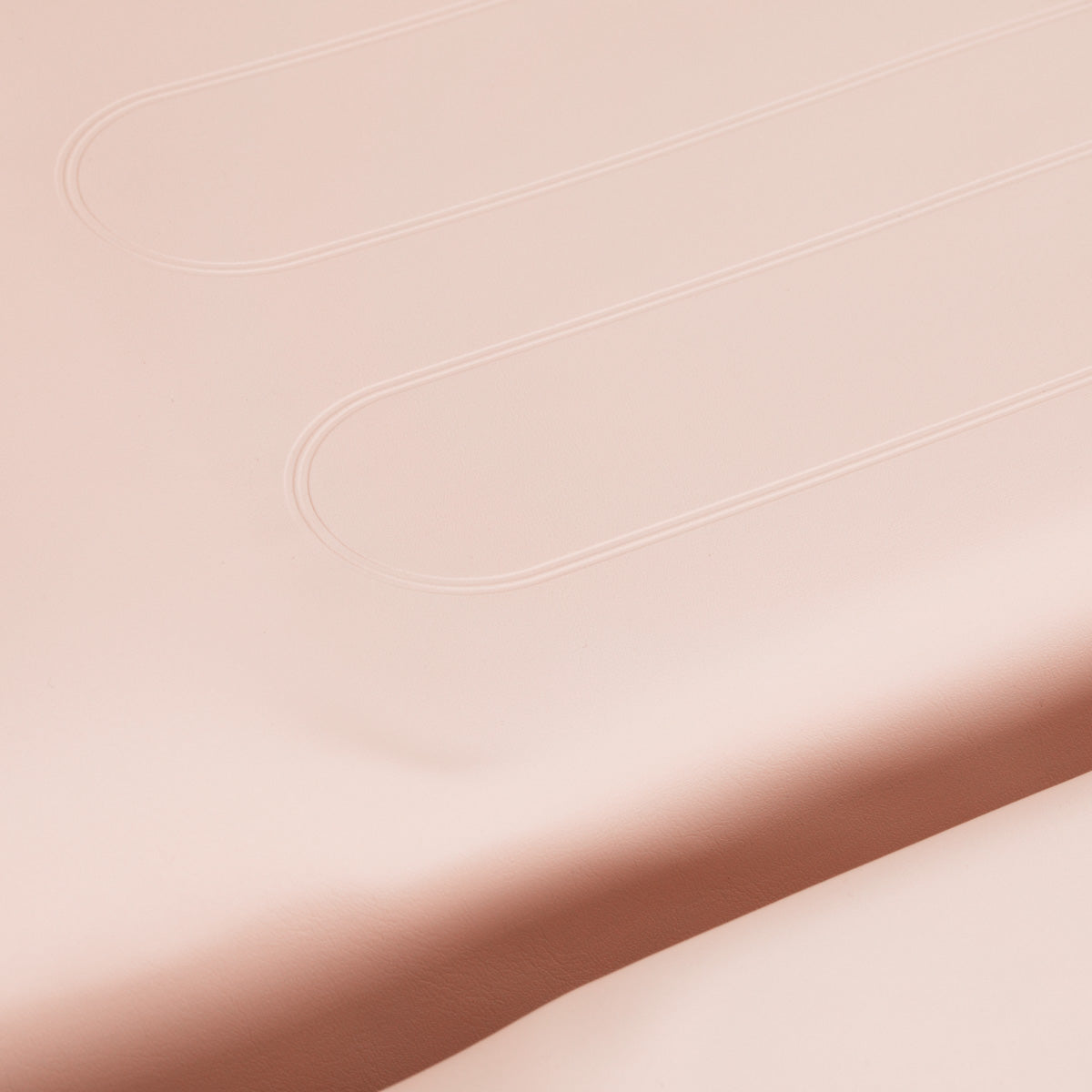 ActiveShop Basic 210 Hydraulic Beauty Bed Pink - close-up of the upholstery and construction details