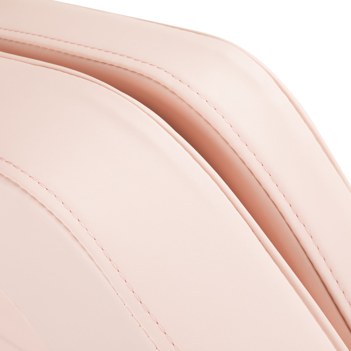 ActiveShop Basic 210 Hydraulic Beauty Bed Pink - close-up of the upholstery and construction details