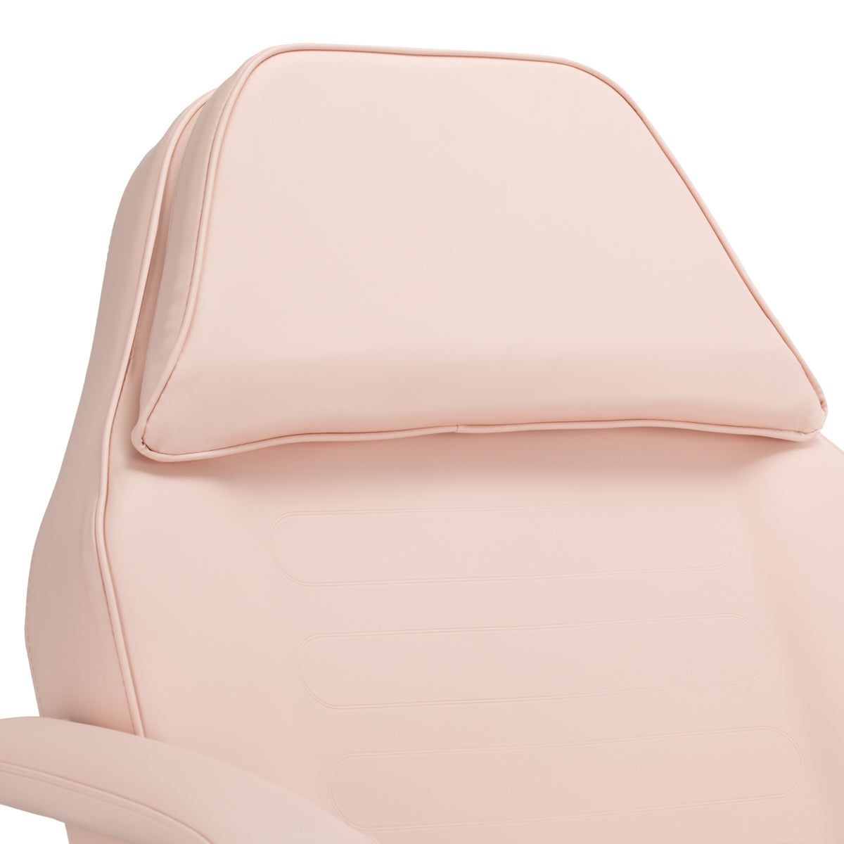 ActiveShop Basic 210 Hydraulic Beauty Bed Pink - close-up of the upholstery and construction details