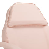 ActiveShop Basic 210 Hydraulic Beauty Bed Pink - close-up of the upholstery and construction details