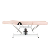 ActiveShop Basic 210 Hydraulic Beauty Bed Pink - close-up showing the headrest, upholstery and adjustment controls