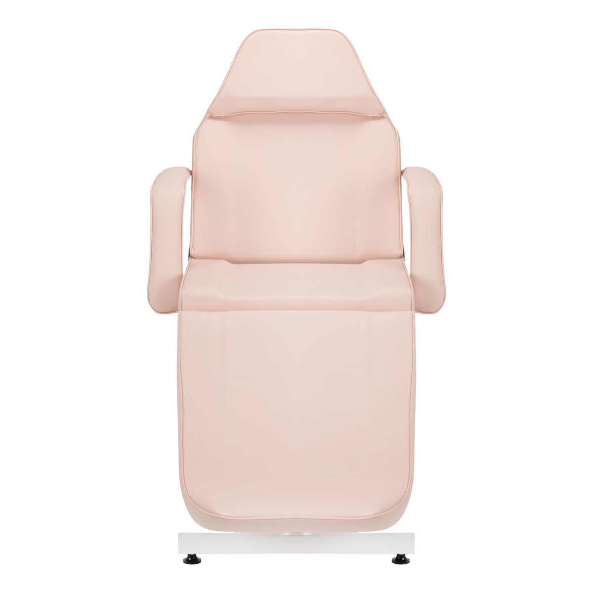 ActiveShop Basic 210 Hydraulic Beauty Bed Pink - close-up showing the headrest, upholstery and adjustment controls