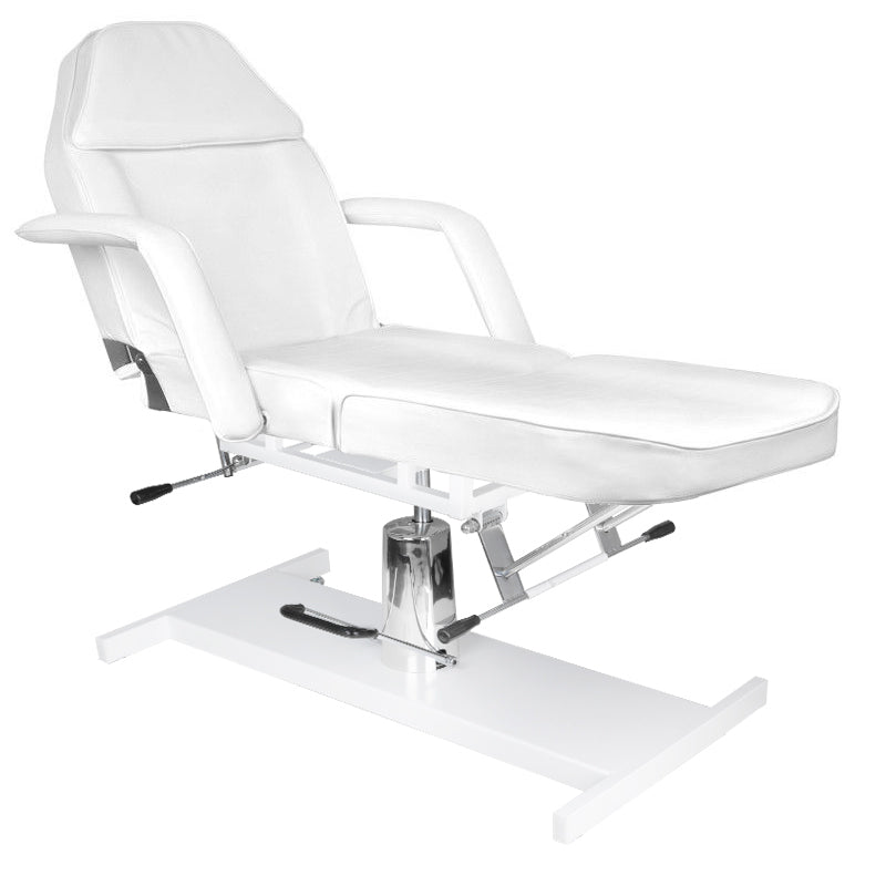 ActiveShop Basic 210 Hydraulic Beauty Bed White - full product view on a white background