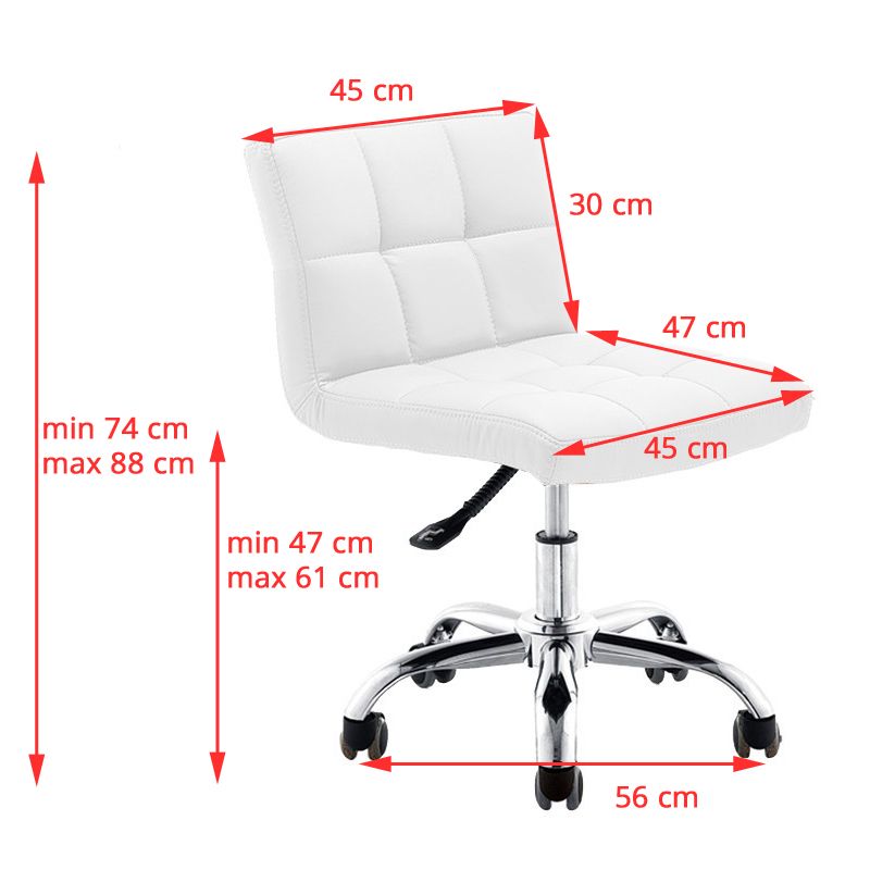 ActiveShop Beauty Chair A-5299 White - dimensions and measurements shown