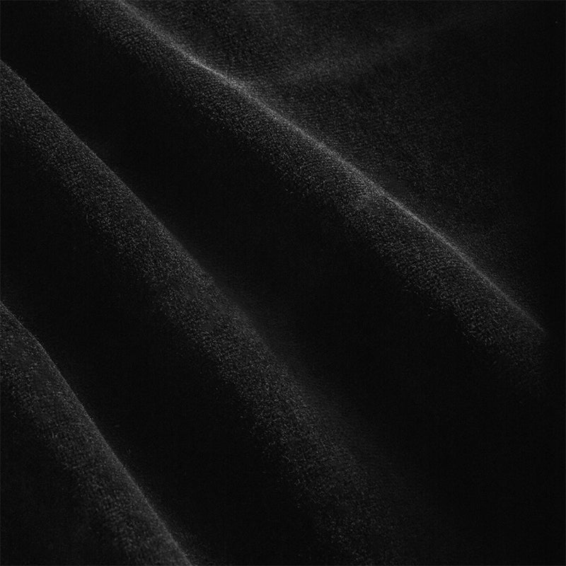 ActiveShop Beauty Chair / Bed Sheet Elastic Cover 70cm × 190cm Velour Black - close-up of the upholstery and construction details