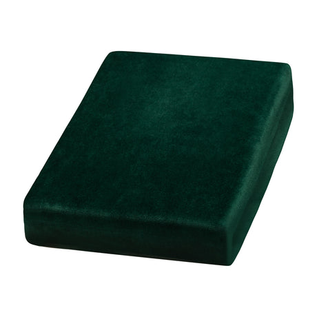 ActiveShop Beauty Chair / Bed Sheet Elastic Cover 70cm × 190cm Velour Bottle Green - full product view at an angle on a white background