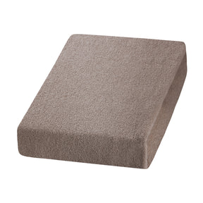 ActiveShop Beauty Chair / Bed Terry Sheet Elastic Cover 70cm × 190cm Beige - full product view at an angle on a white background