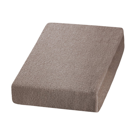 ActiveShop Beauty Chair / Bed Terry Sheet Elastic Cover 70cm × 190cm Beige - full product view at an angle on a white background
